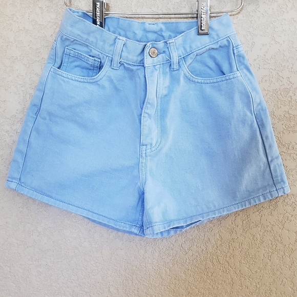 Brandy Melville Pants - J. GALT blue jean shorts high waisted size Small